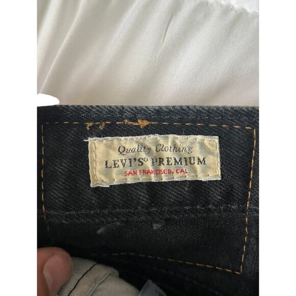 Levi’s Premium 501 ’93 Men’s Size 28x30 Black Jeans Straight Leg Button Fly - Picture 4 of 9